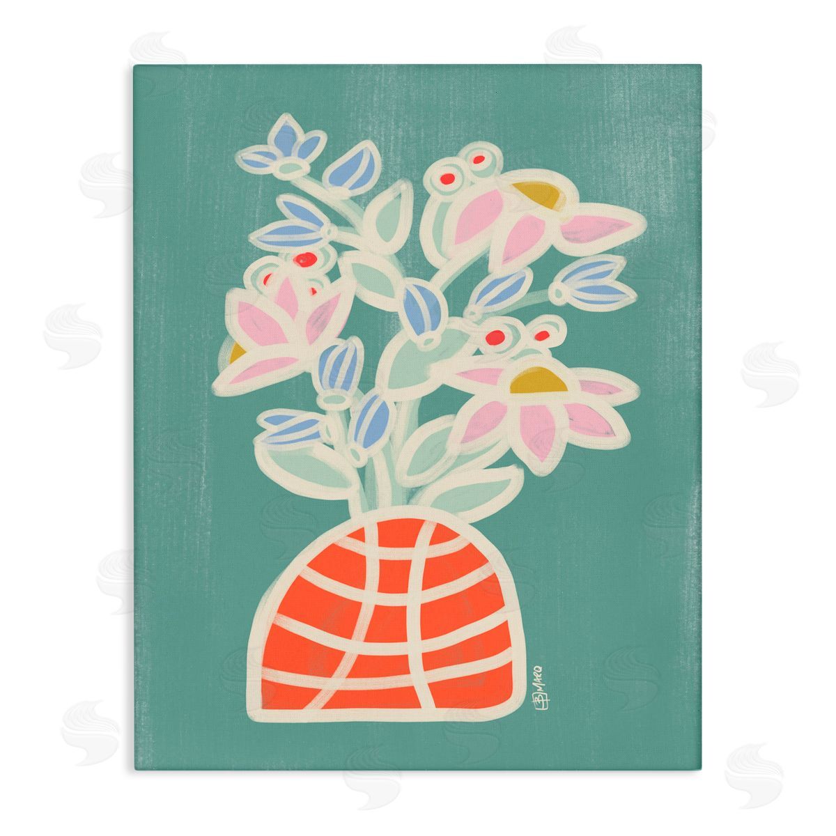 Beki Marquardt Bryce Flower Bouquet Canvas Wall Art Print