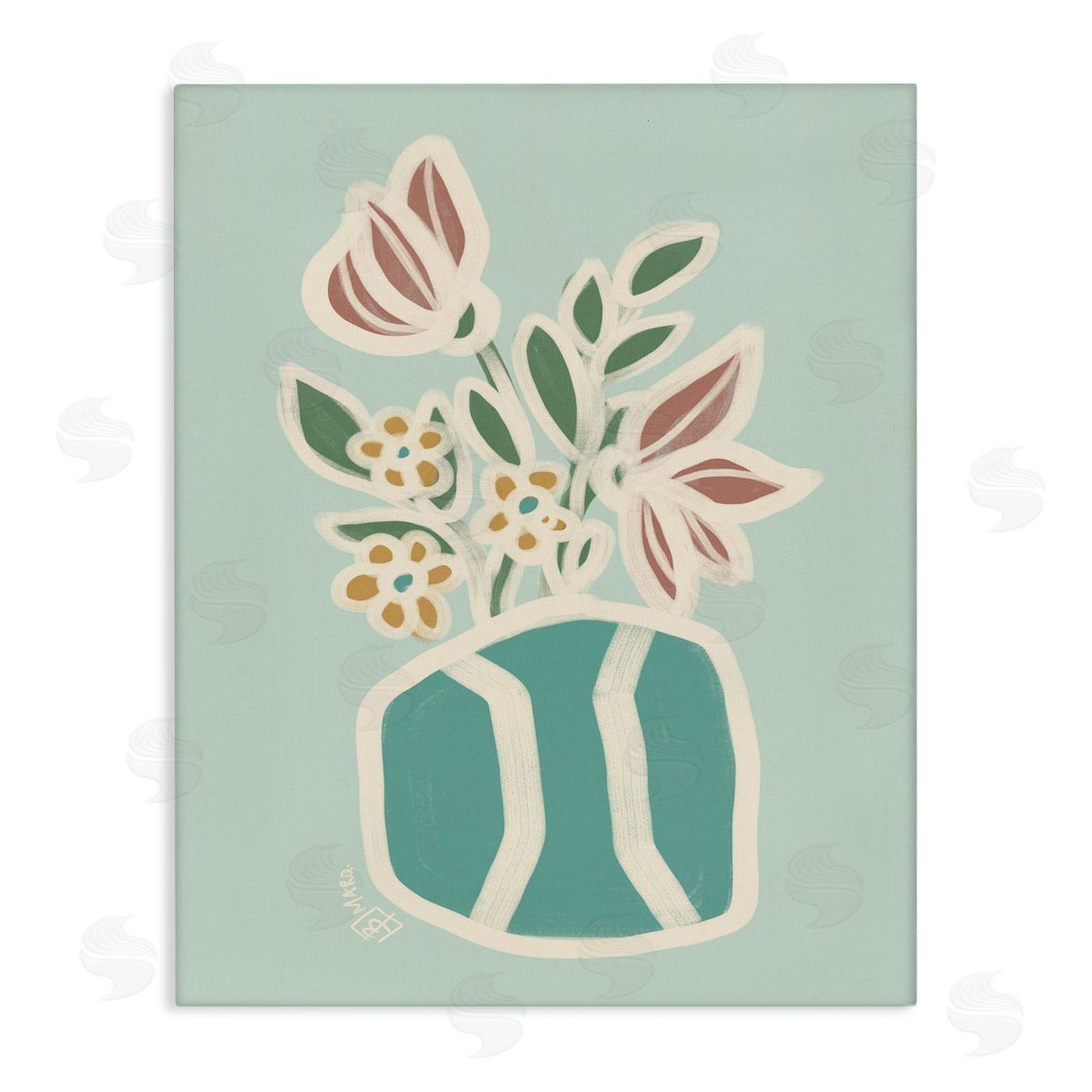 Beki Marquardt Erin Flower Bouquet Canvas Wall Art Print