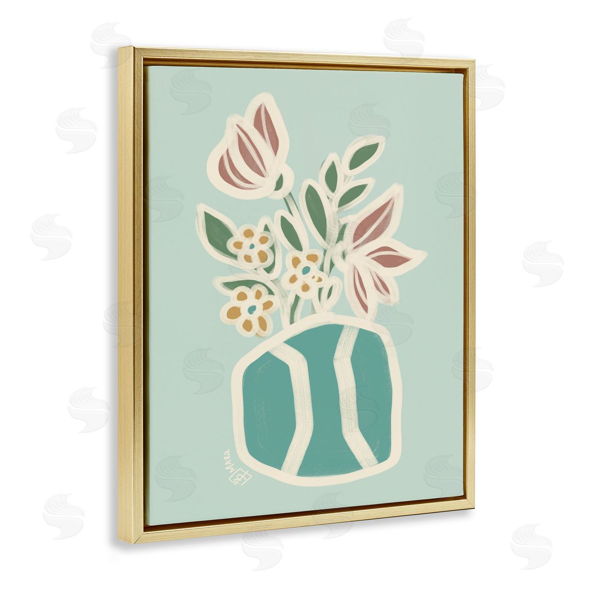 Beki Marquardt Erin Flower Bouquet Canvas Wall Art Print