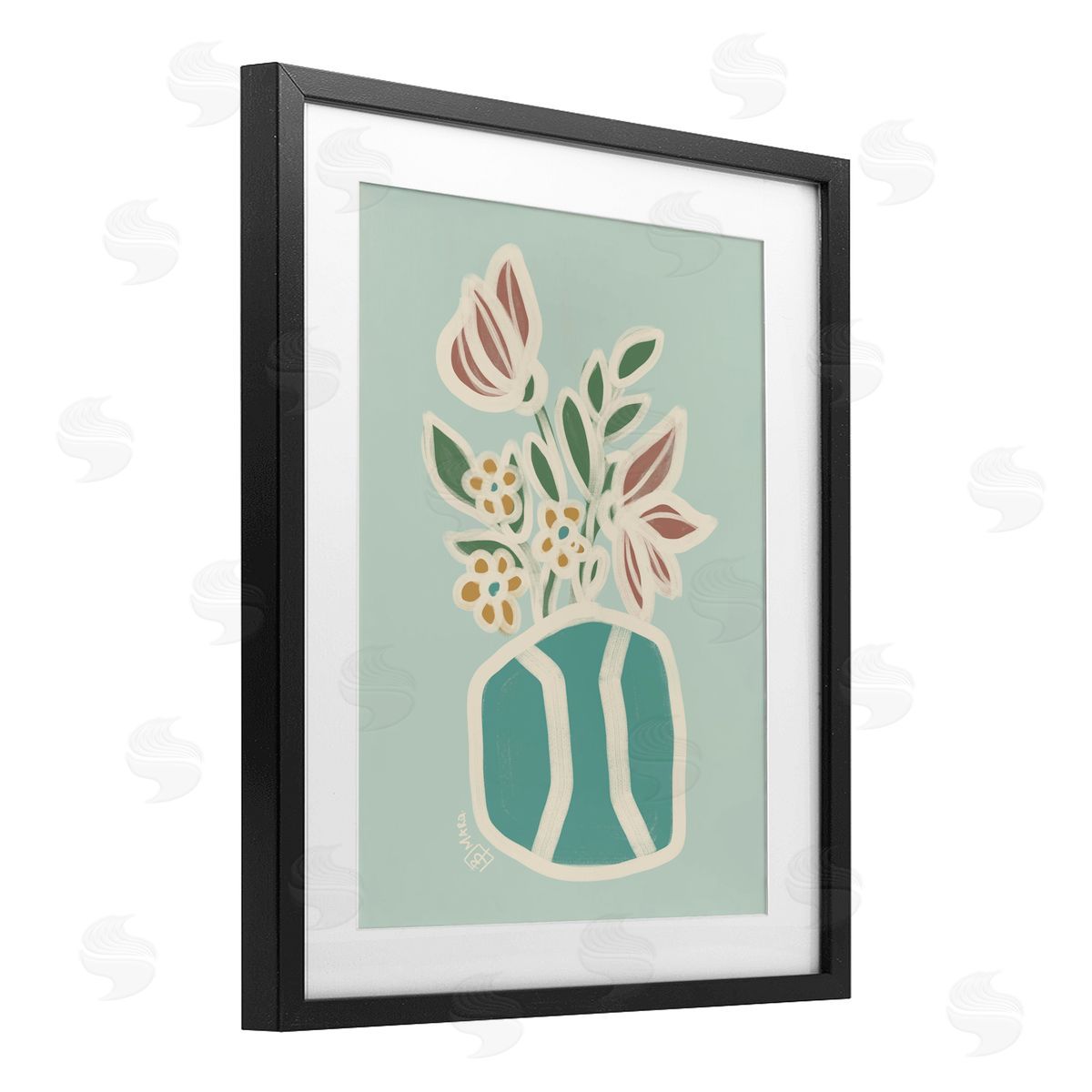 Beki Marquardt Erin Flower Bouquet Canvas Wall Art Print