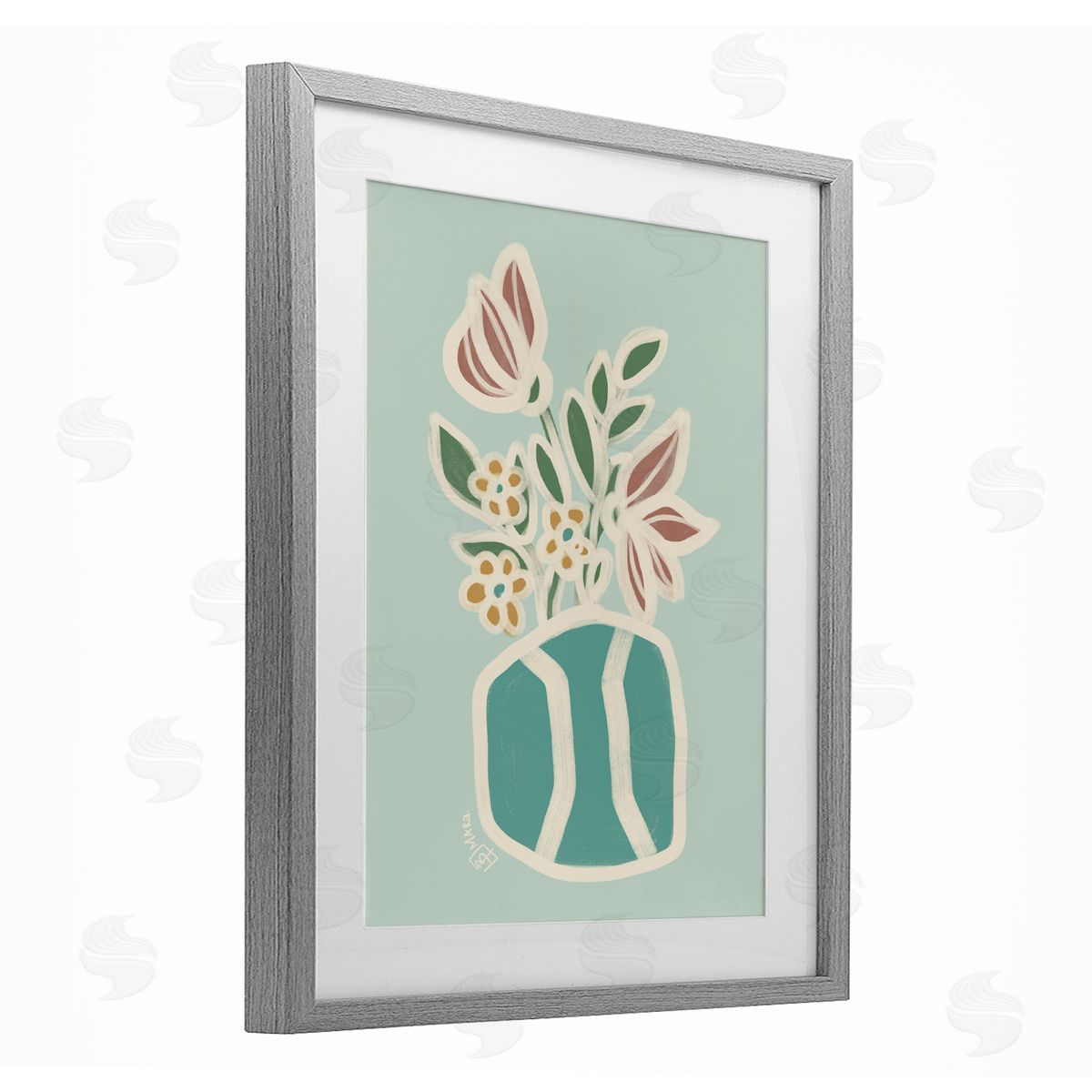Beki Marquardt Erin Flower Bouquet Canvas Wall Art Print