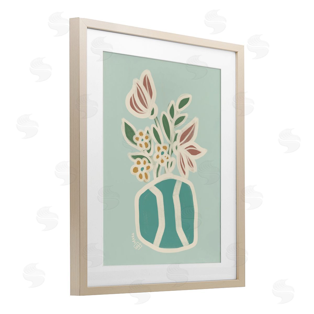 Beki Marquardt Erin Flower Bouquet Canvas Wall Art Print