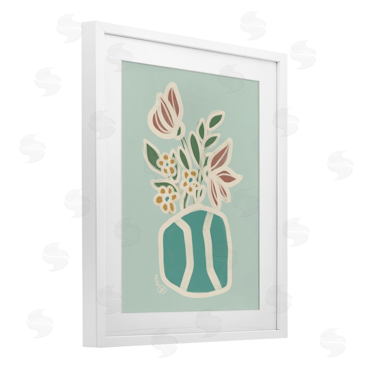 Beki Marquardt Erin Flower Bouquet Canvas Wall Art Print