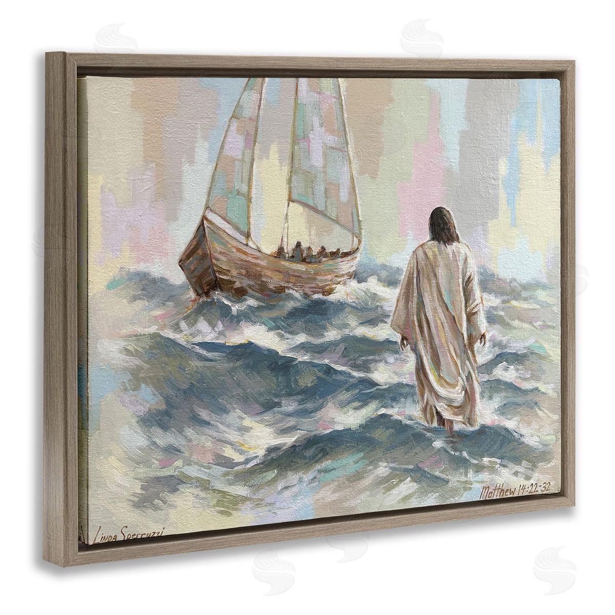 Linda Sperruzzi Don't Be Afraid Spiritual Painting Canvas Wall Art Print
