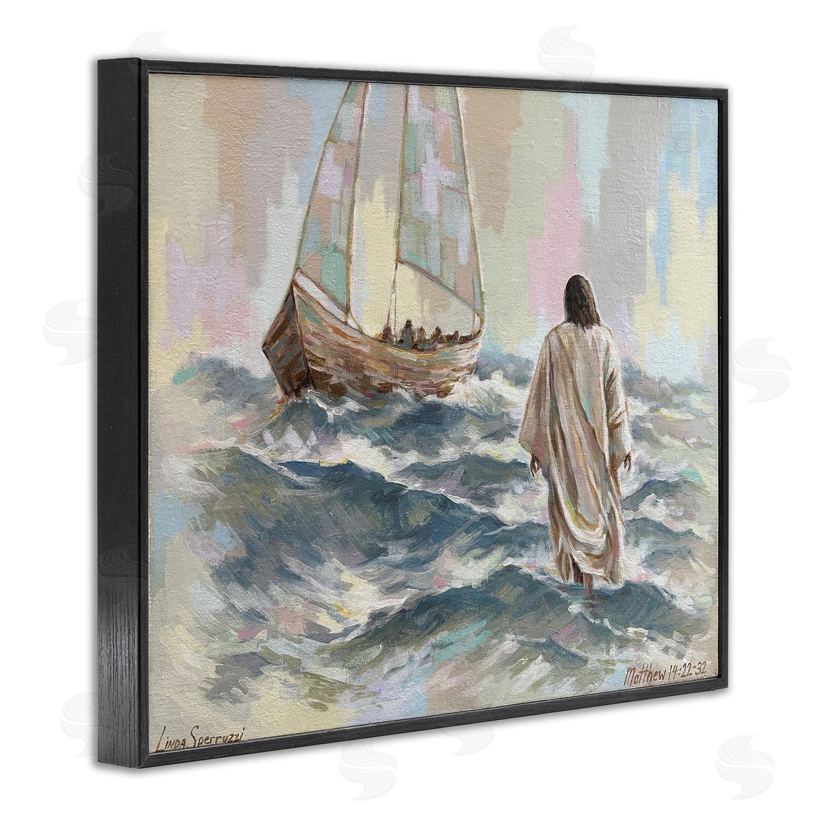 Linda Sperruzzi Don't Be Afraid Spiritual Painting Canvas Wall Art Print
