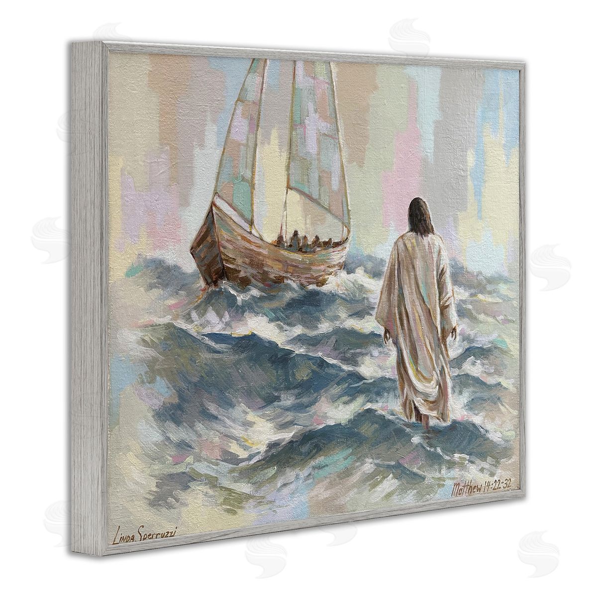 Linda Sperruzzi Don't Be Afraid Spiritual Painting Canvas Wall Art Print