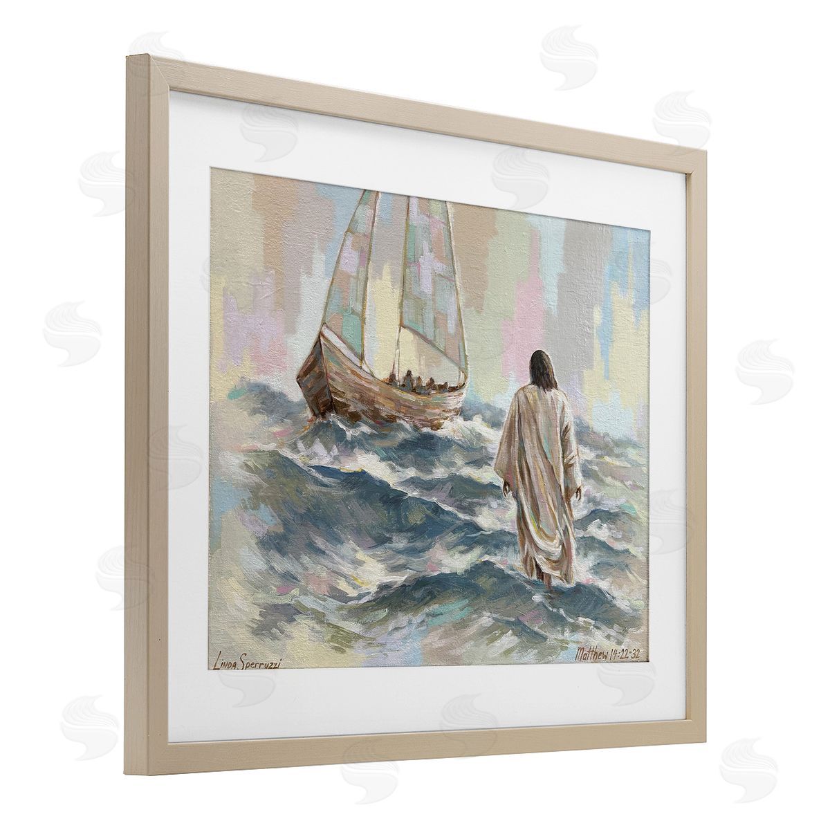 Linda Sperruzzi Don't Be Afraid Spiritual Painting Canvas Wall Art Print