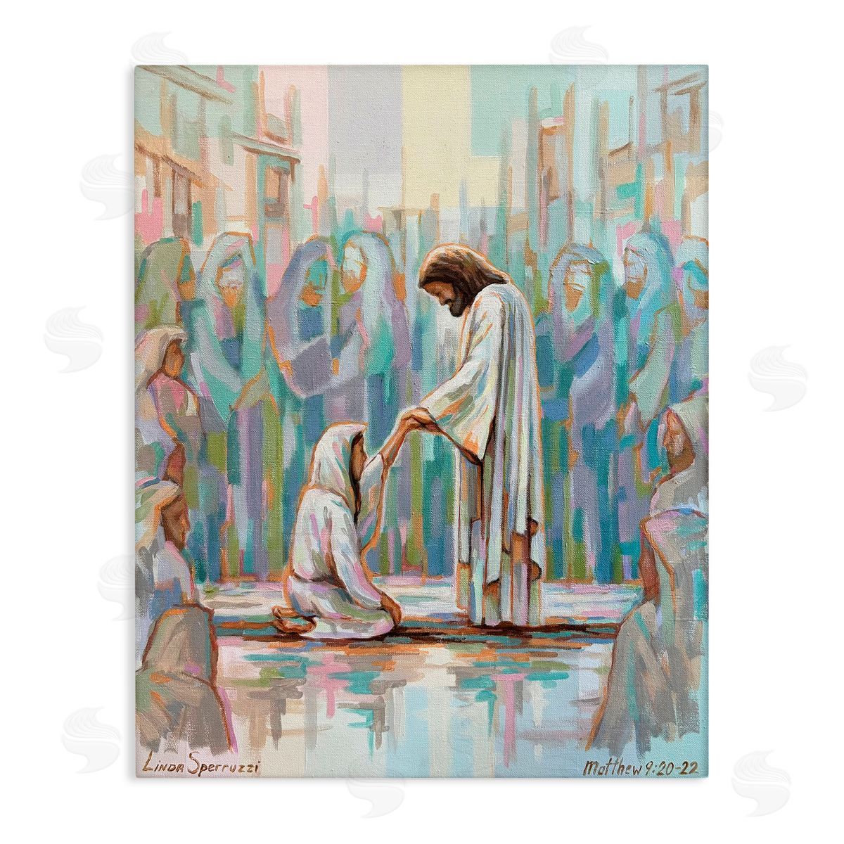 Linda Sperruzzi Spiritual Daughter Matthew 9:20 Canvas Wall Art Print