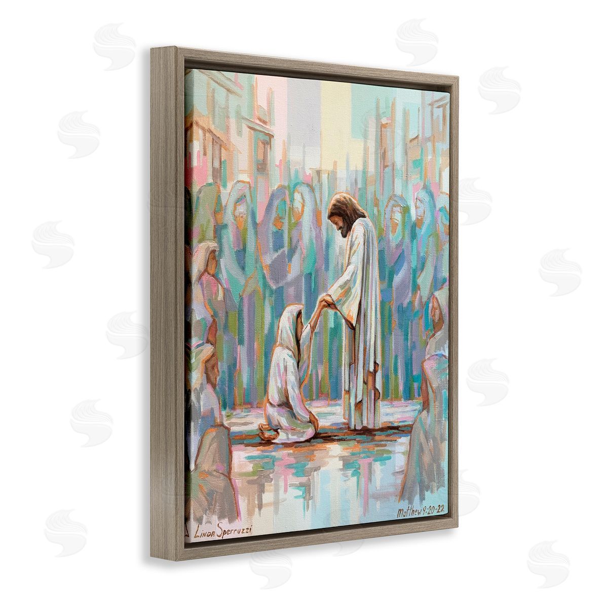 Linda Sperruzzi Spiritual Daughter Matthew 9:20 Canvas Wall Art Print