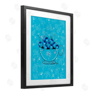 Susan Lugar | Blue Cherries Teacup on Florals
