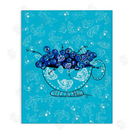 Susan Lugar | Bright Blue Blueberries in Teacup