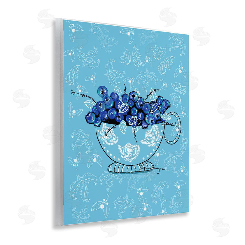 Susan Lugar | Bright Blue Blueberries in Teacup