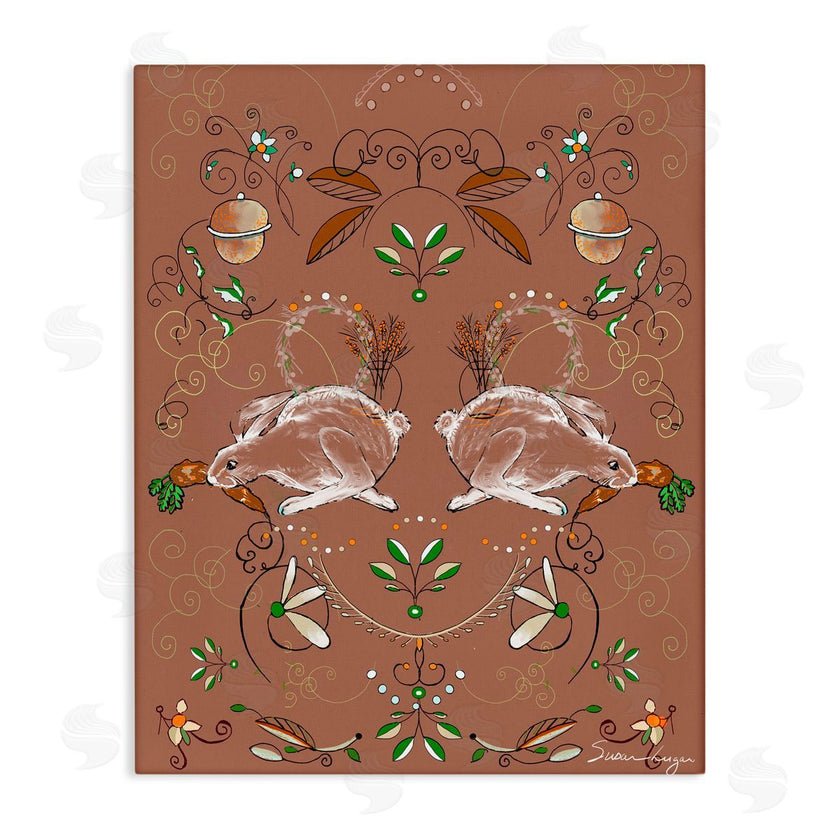 Susan Lugar | Symmetrical Woodland Folk Bunnies