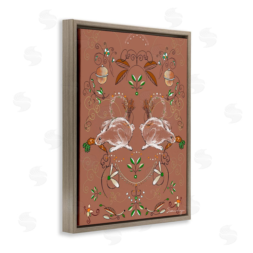 Susan Lugar | Symmetrical Woodland Folk Bunnies