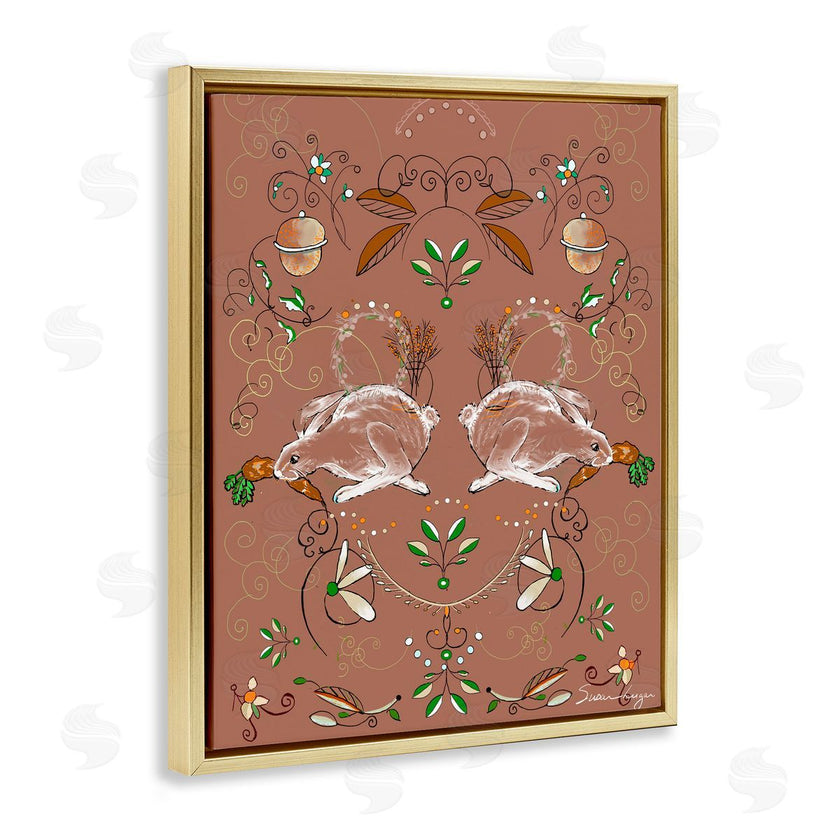 Susan Lugar | Symmetrical Woodland Folk Bunnies