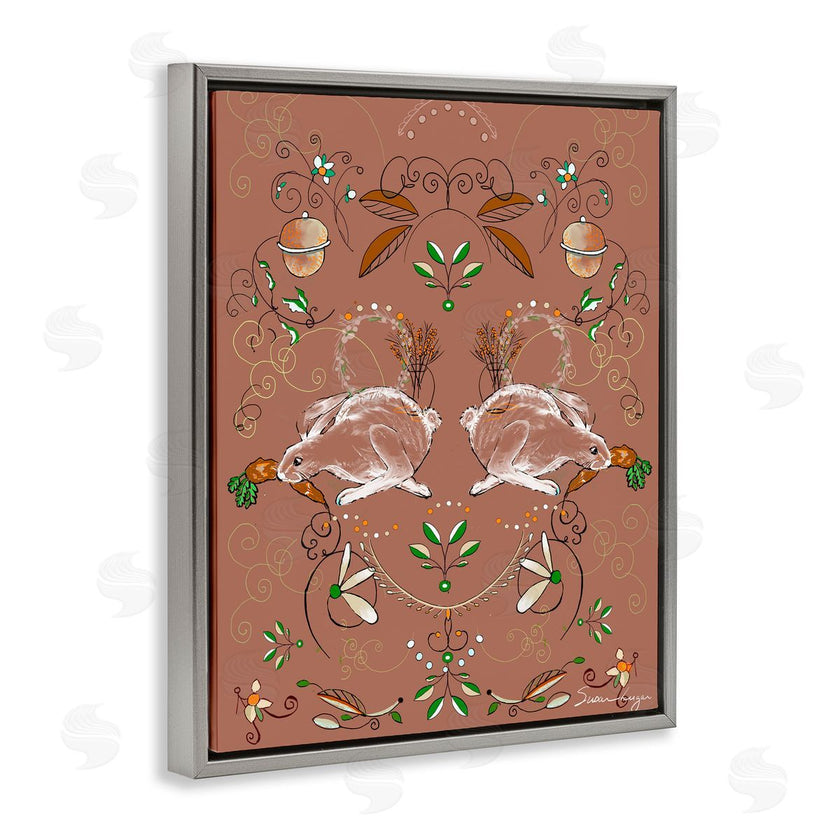 Susan Lugar | Symmetrical Woodland Folk Bunnies