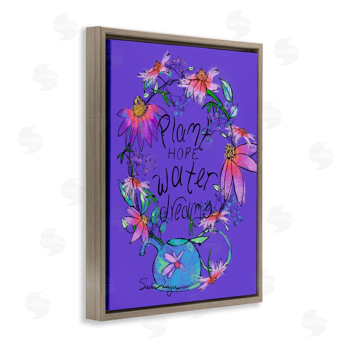 Susan Lugar Plant Hope Water Dreams Canvas Wall Art Print