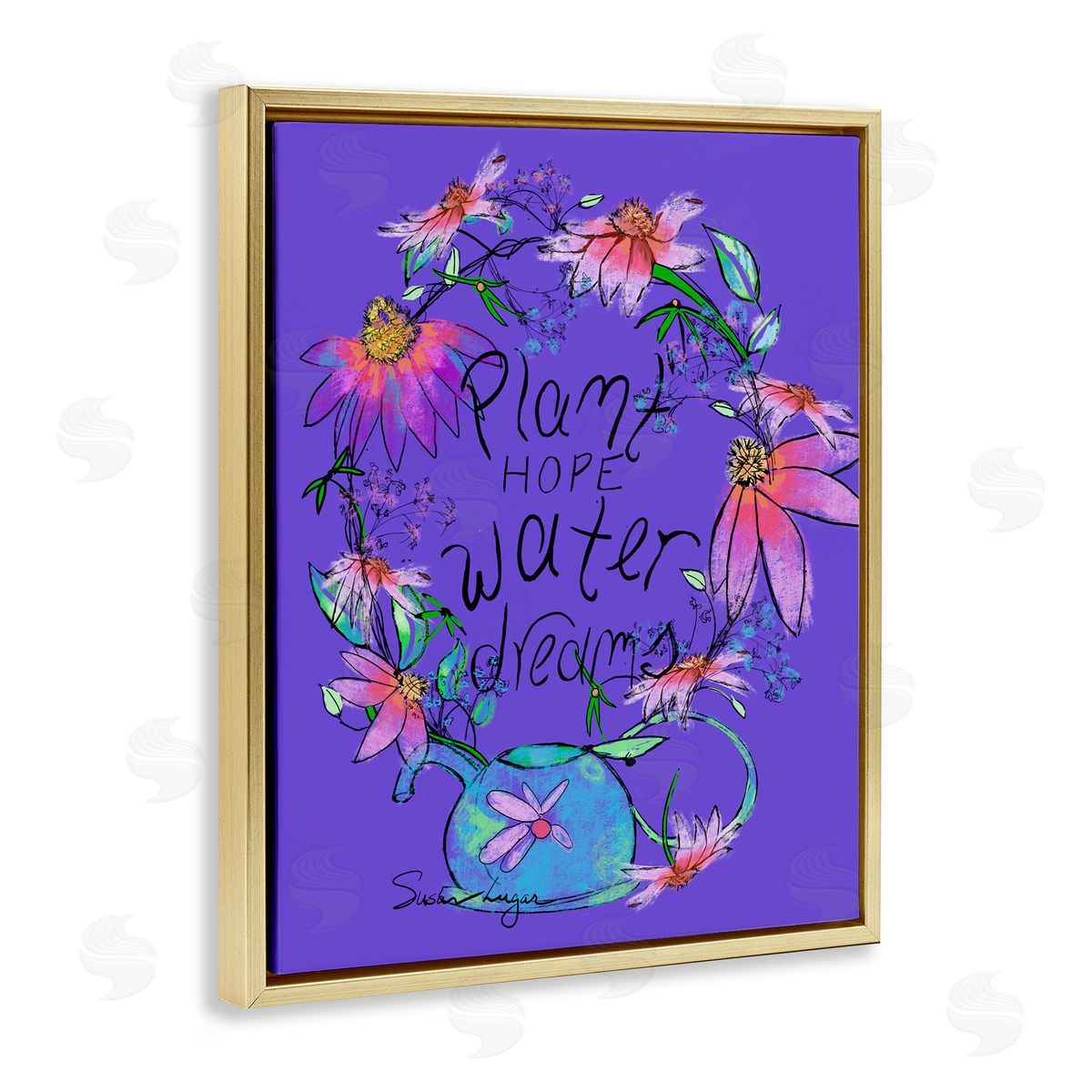Susan Lugar Plant Hope Water Dreams Canvas Wall Art Print