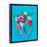 Susan Lugar | Dahlias in Clear Vase