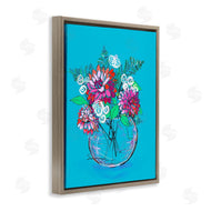 Susan Lugar | Dahlias in Clear Vase
