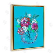 Susan Lugar | Dahlias in Clear Vase