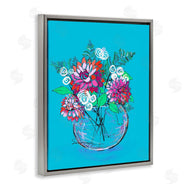 Susan Lugar | Dahlias in Clear Vase