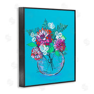 Susan Lugar | Dahlias in Clear Vase