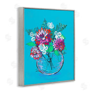 Susan Lugar | Dahlias in Clear Vase