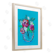 Susan Lugar | Dahlias in Clear Vase