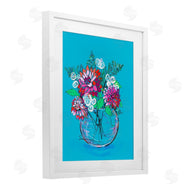 Susan Lugar | Dahlias in Clear Vase