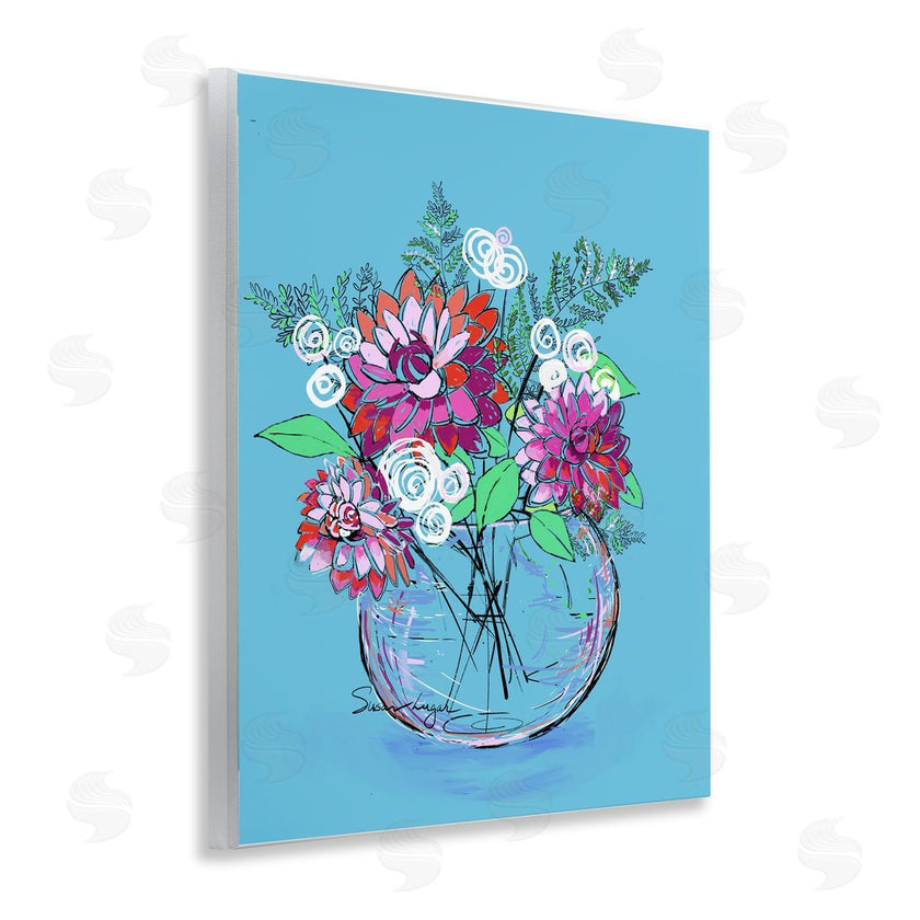 Susan Lugar | Dahlias in Clear Vase