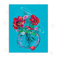 Susan Lugar | Vivid Poppies in Clear Vase