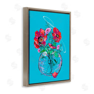 Susan Lugar | Vivid Poppies in Clear Vase