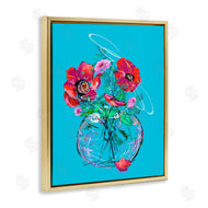 Susan Lugar | Vivid Poppies in Clear Vase