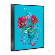 Susan Lugar | Vivid Poppies in Clear Vase