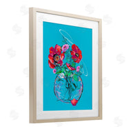 Susan Lugar | Vivid Poppies in Clear Vase