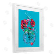Susan Lugar | Vivid Poppies in Clear Vase