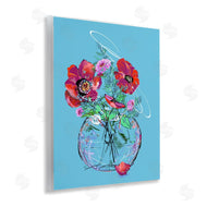 Susan Lugar | Vivid Poppies in Clear Vase