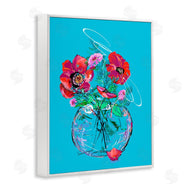 Susan Lugar | Vivid Poppies in Clear Vase