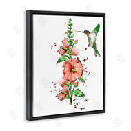 Susan Lugar | Hummingbird And Hollyhock