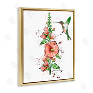 Susan Lugar | Hummingbird And Hollyhock