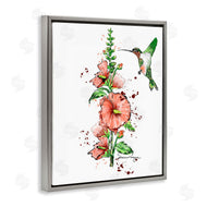 Susan Lugar | Hummingbird And Hollyhock