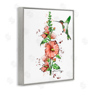 Susan Lugar | Hummingbird And Hollyhock