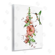 Susan Lugar | Hummingbird And Hollyhock
