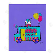 Susan Lugar | Ice Cream Truck on Purple