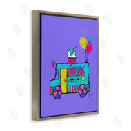 Susan Lugar | Ice Cream Truck on Purple