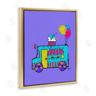 Susan Lugar | Ice Cream Truck on Purple