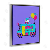 Susan Lugar | Ice Cream Truck on Purple