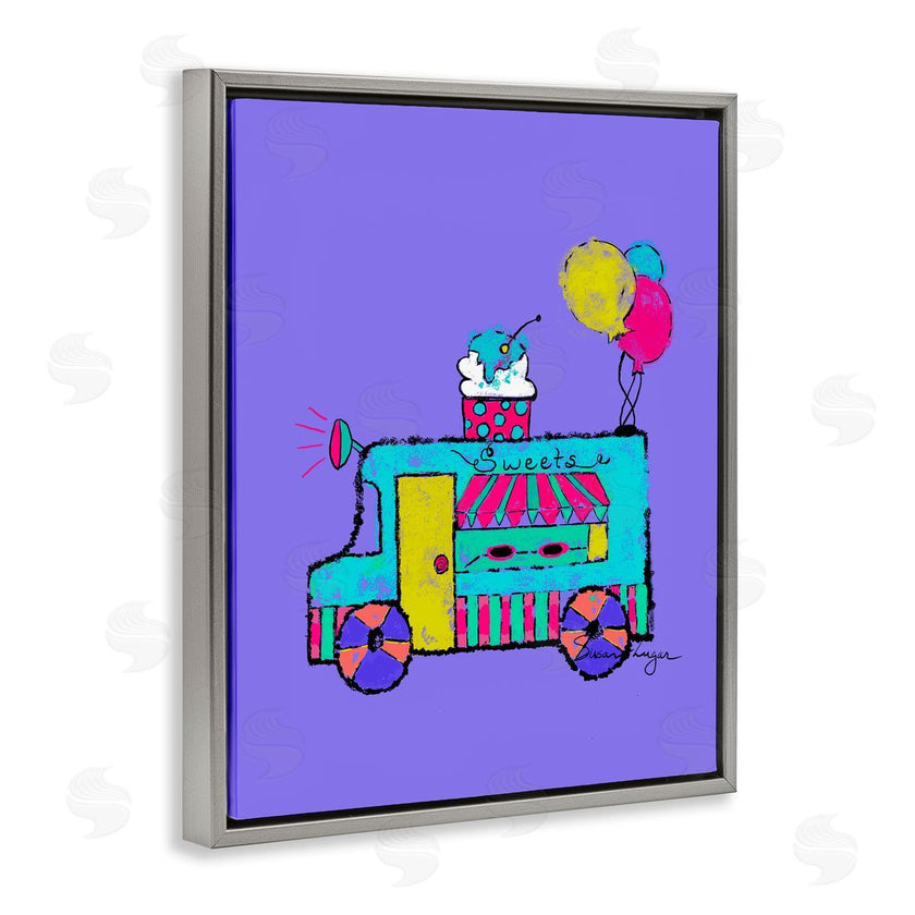 Susan Lugar | Ice Cream Truck on Purple