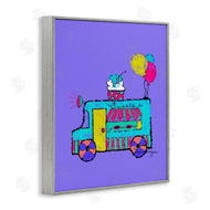 Susan Lugar | Ice Cream Truck on Purple